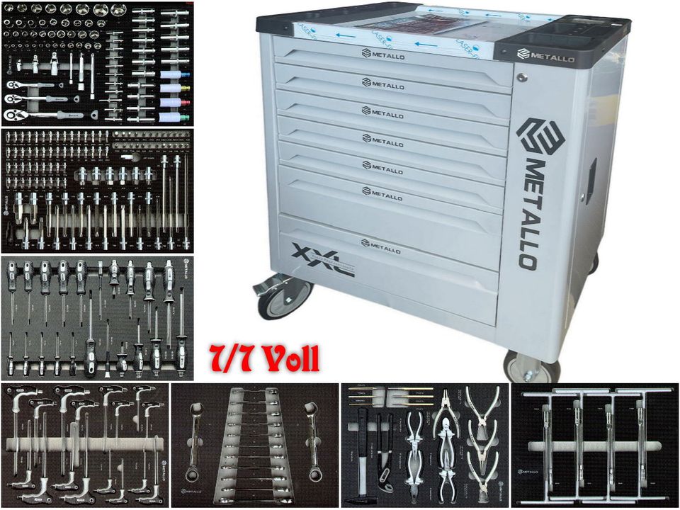 Metallo XXL Werkzeugwagen Werkstattwagen Rollwagen Werkstatt 7/7 in Hamburg
