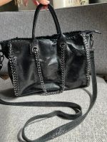 Schwarze Ledertasche Stil Stella McCartney Nordrhein-Westfalen - Neuss Vorschau