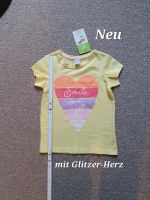 T-Shirt Herz mit Glitzer, Gr. 104/110  Dopodopo Dresden - Klotzsche Vorschau