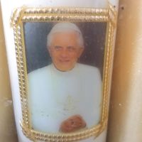 PAPST BENEDIKT XVI  / Kerze Bayern - Burgau Vorschau