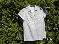 Bluse hellgrau "leichte Baumw." sportl. Saum mit Gummizug Hessen - Seligenstadt Vorschau