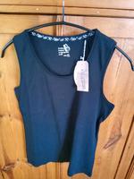 SCHWARZES TOP,ÄRMELLOS,GR.XL,BIO - BAUMWOLLE Hessen - Ronshausen Vorschau