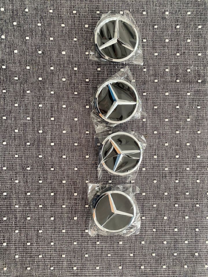 4xMercedes Rad Nabelabdeckung, Mercedes Stern, Radabdeckung in Pfedelbach