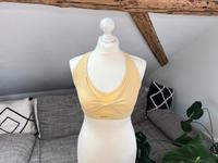Gymshark X Whitney Simmons Bra BH Mesh V Ausschnitt Gr S gelb Bayern - Würzburg Vorschau