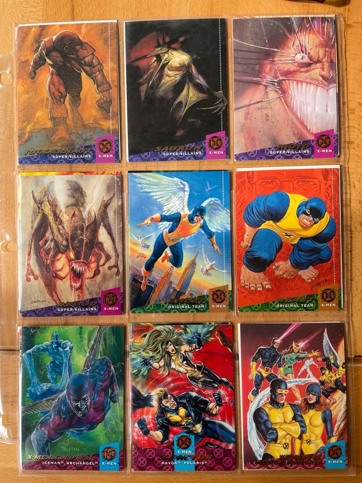 X-Men Tradingcard Konvolut (viel Wolverine!) in Hornbek