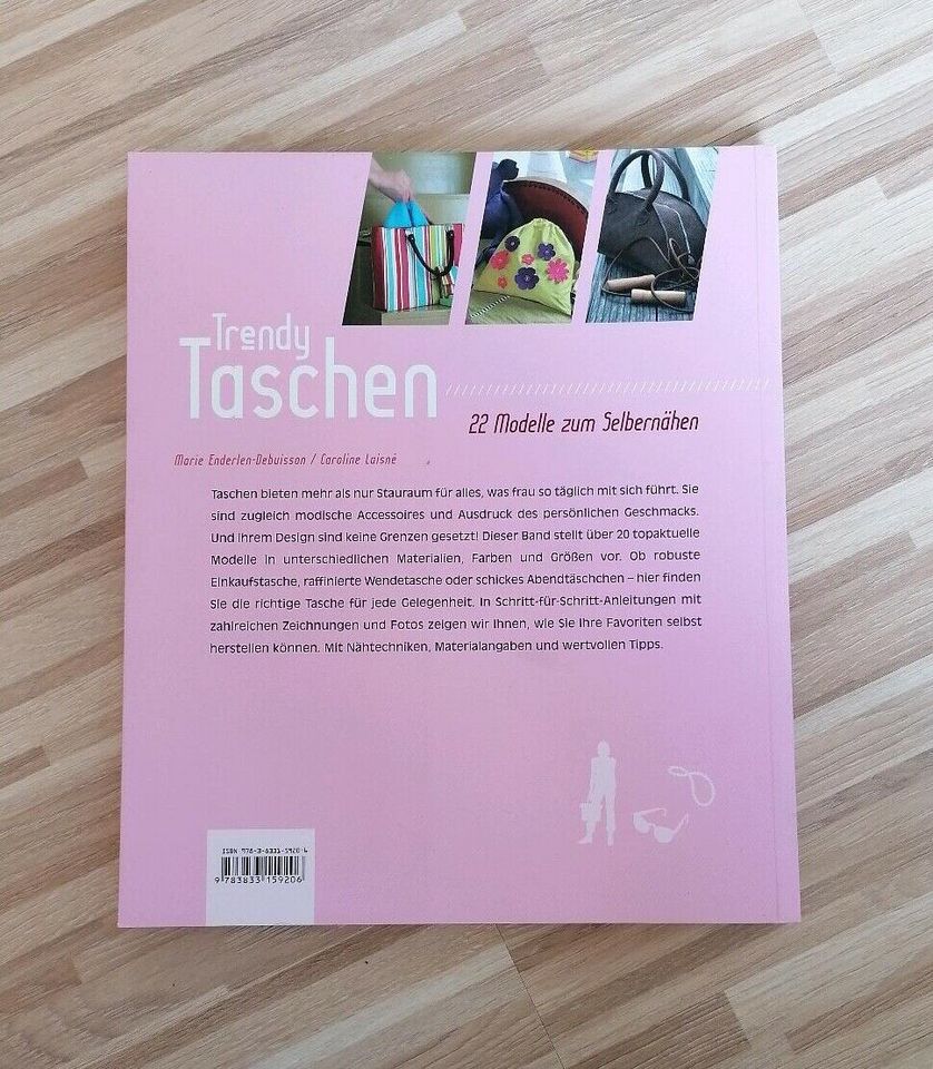 DIY trendy Taschen nähen Bastelbuch Nähbuch *neuwertig* in Ottensoos