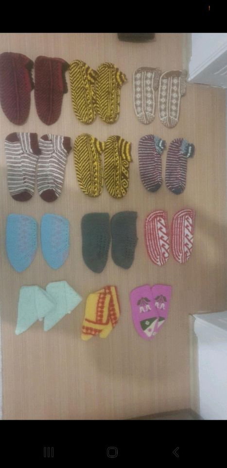 Gestrickte Socken in Bötzingen