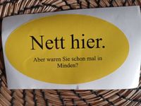 Minden Sticker Aufkleber 10 Stück Nett hier Nordrhein-Westfalen - Minden Vorschau