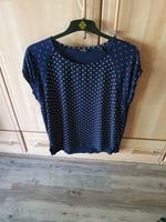 Damen Shirt  Bluse blau weiß gepunktet 44/46 Thüringen - Nordhausen Vorschau
