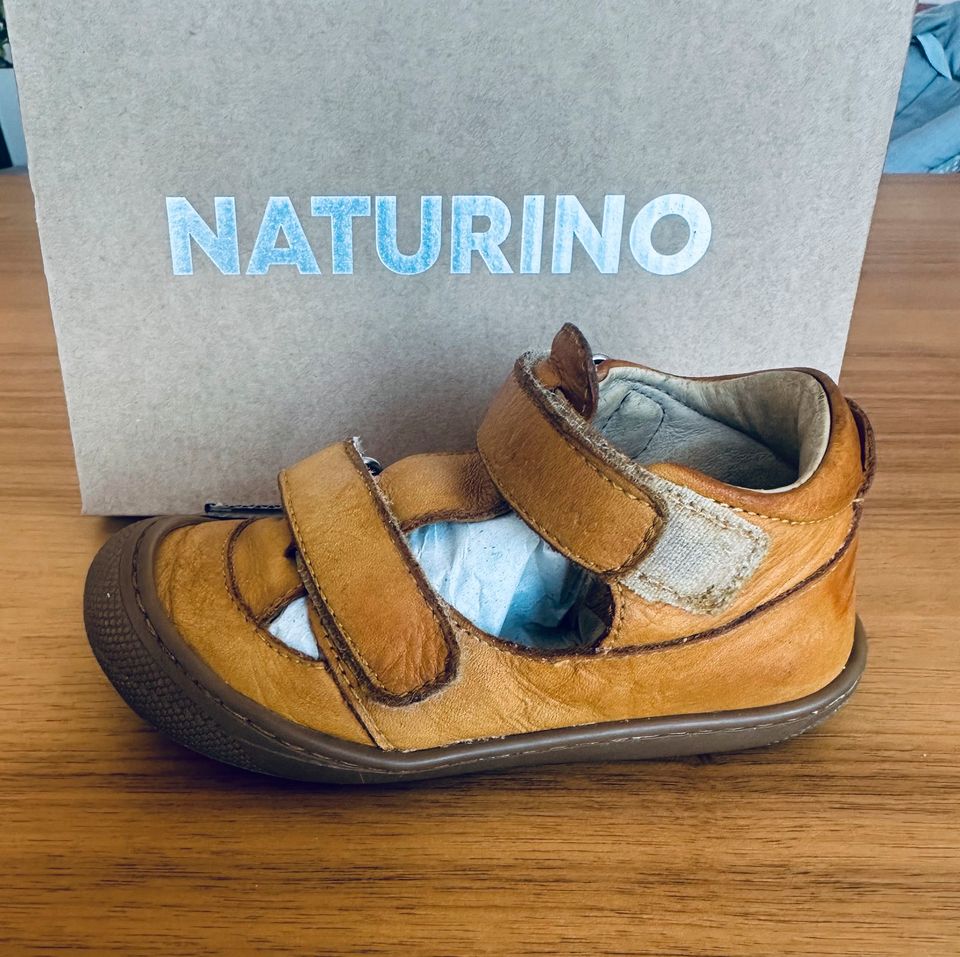 Naturino Leder - Halbsandalen  Gr. 24  Kinderschuhe in hellbraun in Karlsruhe