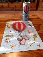 Babyzimmer Puzzle Bild 63 Teile Deko Elefant im Ballon mit Hase Baden-Württemberg - Filderstadt Vorschau