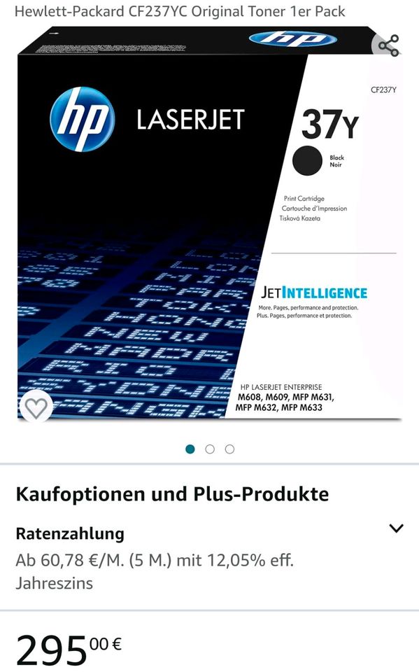 HP cf237yc toner schwarz, neu in Nittendorf 