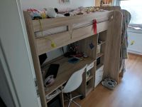 Hochbett mit Schreibtisch und Schrank für PC geeignet Niedersachsen - Burgdorf Vorschau