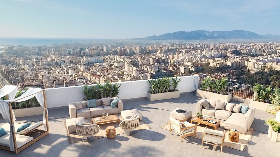 Málaga - SOHO: zentraler Neubau mit atemberaubender Aussicht, exklusiver Ausstattung: Urban Sky in Hamburg