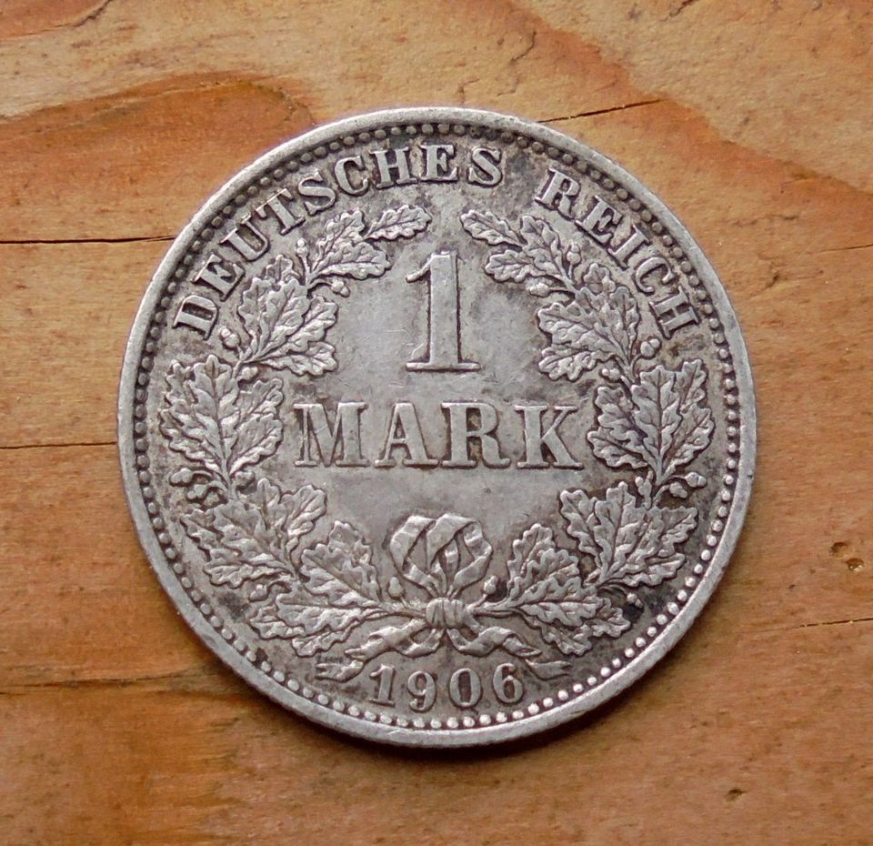 Kaiserreich: 1 Mark 1906 E Silber in Bippen