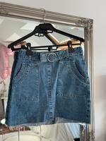 Minirock Jeans mit Gürtel 34 Nordrhein-Westfalen - Haan Vorschau