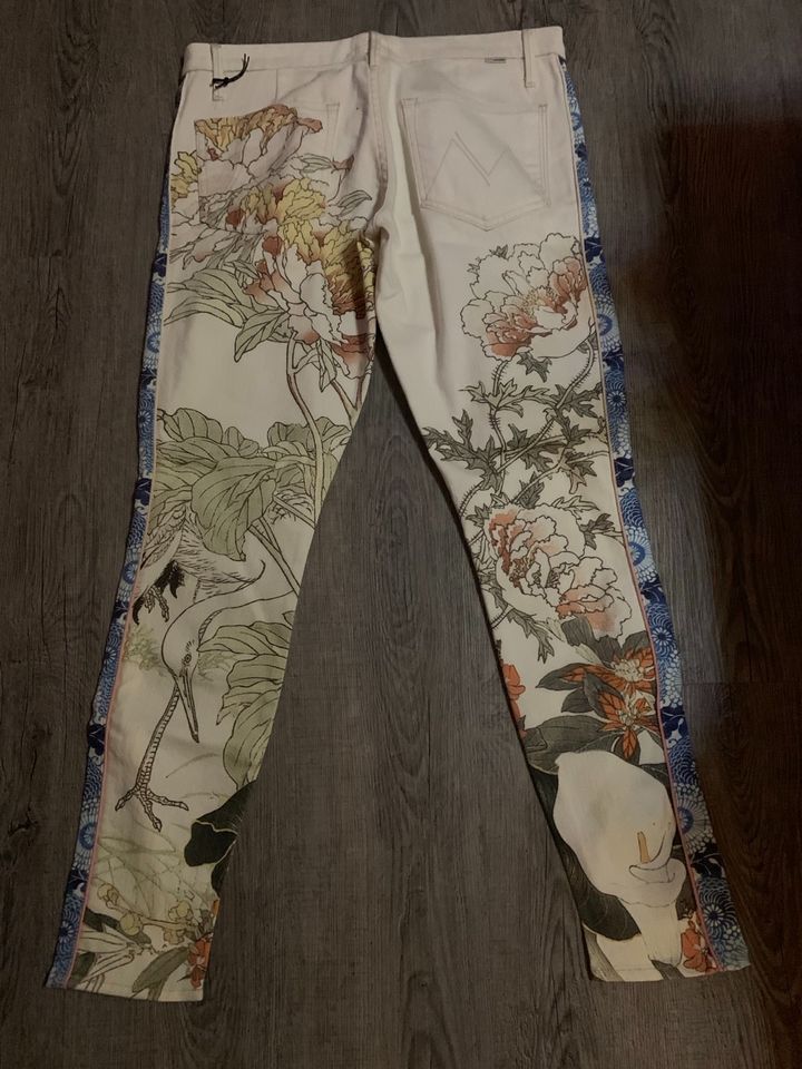 NEU Mother Damen Jeans colorblock looker Scent of Sake 30 in Issum