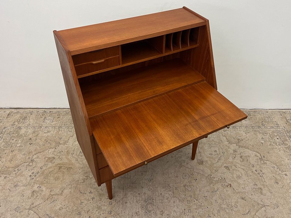 Teak Sekretär Schreibtisch Desk Dänisch Vintage 60er Mid Century in Hamburg