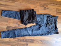 2 Umstandsjeans im 2er-Set, blaue und schwarze Umstandshose Bayern - Buchloe Vorschau