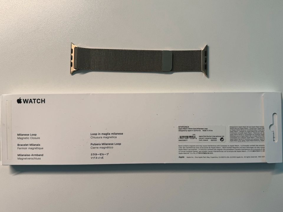 Original Apple Watch Milanese Loop 44mm gold in Fürstenau