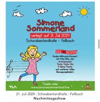 Simone Sommerland Fellbach Tickets 21.07.2024 - 16:00 Uhr Nachm Stuttgart - Stuttgart-West Vorschau