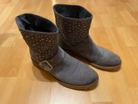 Viamaestra Damen Boots Leder / Stiefelette Steinchen / blau Gr.40 Bayern - Erding Vorschau