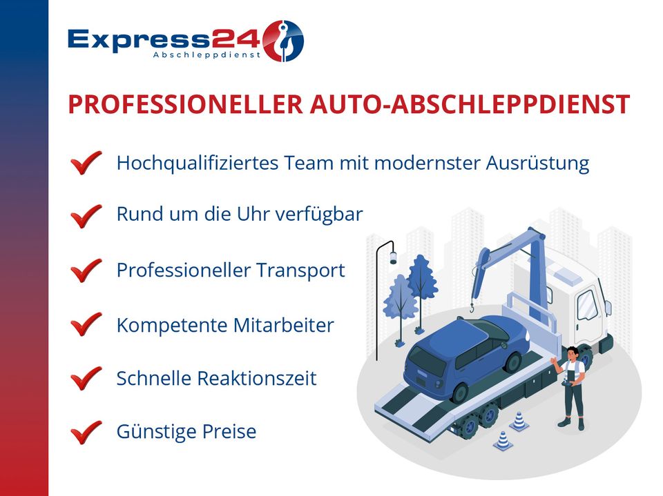 Auto Abschleppdienst ❘ Abschlepper ❘ Abschleppwagen ❘ 24H in Berlin