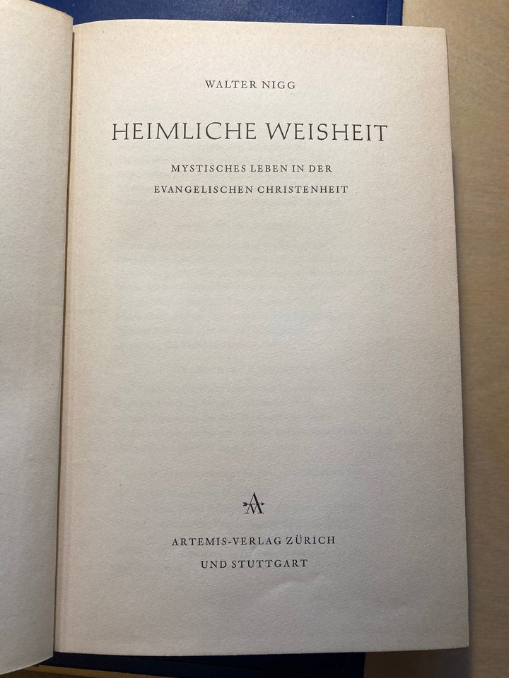 Walter Nigg: Heimmliche Weisheit in Leonberg