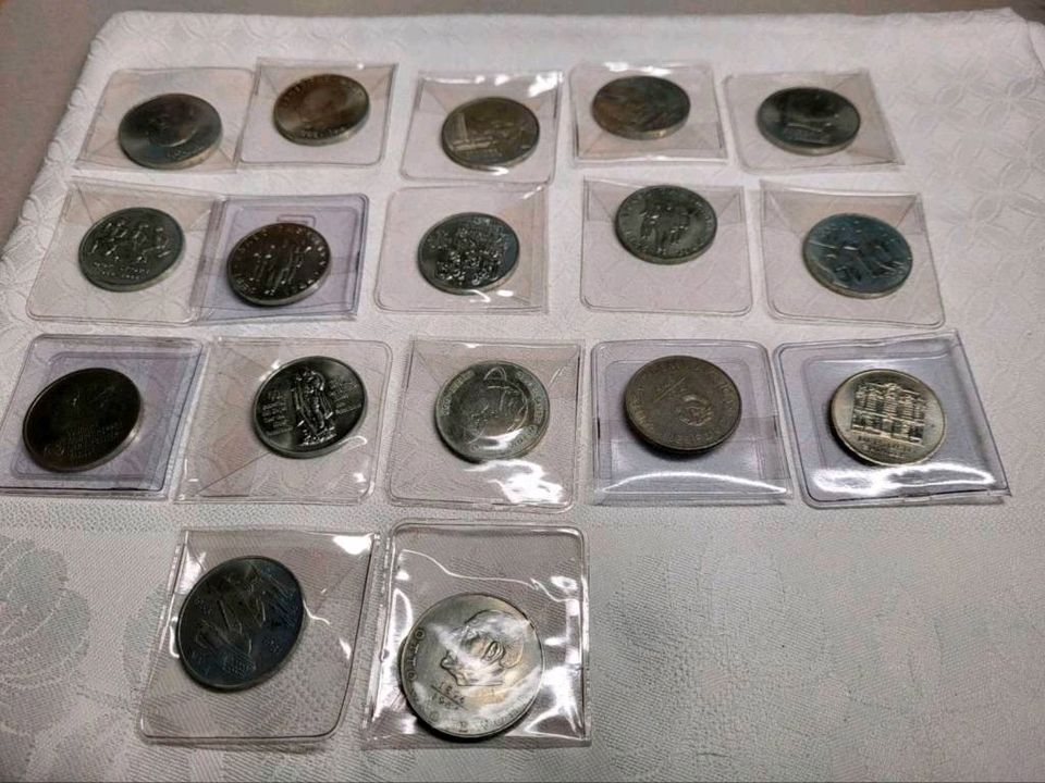 35 DDR Sammelmünzen Münzsammlung waren nicht im Umlauf in Dresden