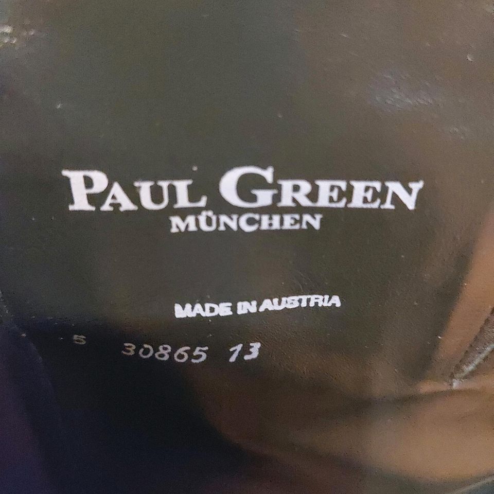 PAUL GREEN Stiefel/Lederstiefel, schwarz, Gr. 38 in Wermelskirchen