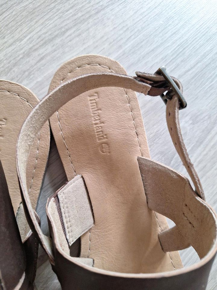 Timberland  Damensandalen,Leder braun  Gr 40 in Hamburg