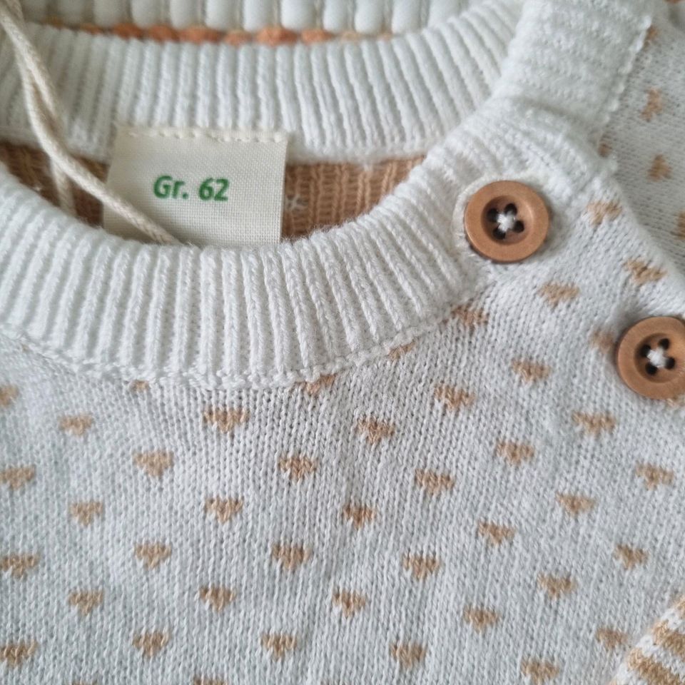 Strick Pullover Gr.62 NEU GOTS bio Baumwolle in Berlin