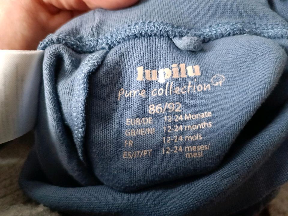 Hose / Leggings blau Größe 86/92 in Großweitzschen