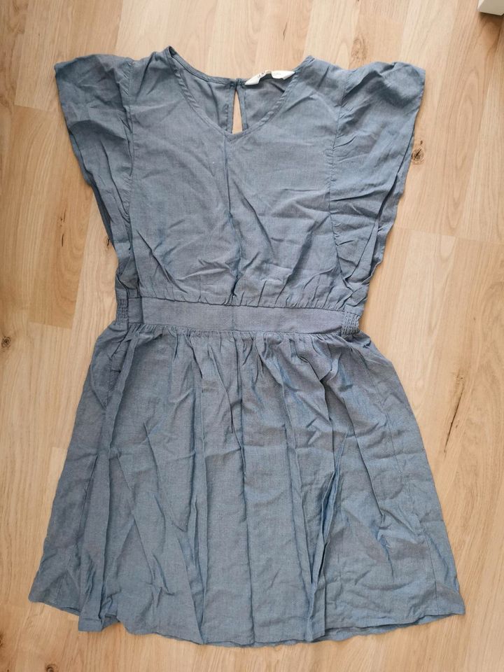 Sommer Kleid, neu, Gr. 152, Jeansblau, Viskose, luftig in Rastatt