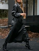 ledermantel Trenchcoat schwarz neu Mantel lang Dortmund - Hörde Vorschau