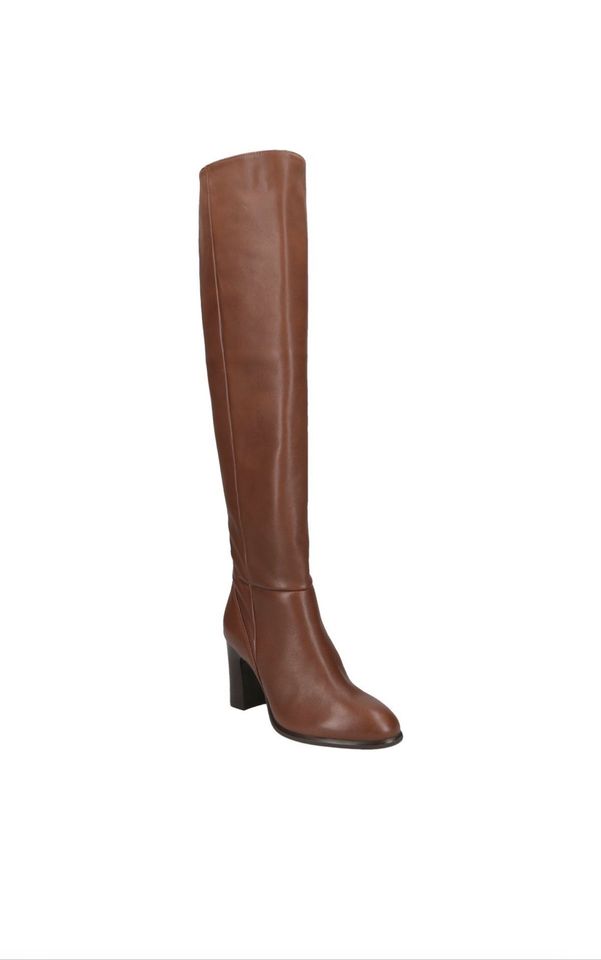 UNISA Lederstiefel 37 braun Cognac Leder NEU 250€ Overknee in Frankfurt am Main