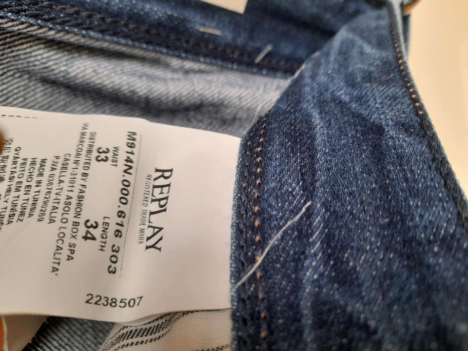 Jeans Herrenjeans von REPLAY in Gr. 33/34 in Berlin