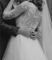 Hochzeitskleid mit Spitze und Ärmeln Hamburg-Nord - Hamburg Ohlsdorf Vorschau