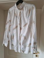 Vintage Bluse mit Muster und glänzender Optik weiß Leipzig - Schleußig Vorschau