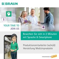 Produktionsmitarbeiter (w/m/d) Herstellung Medizinprodukte bei B.Braun in Berlin Berlin - Mitte Vorschau