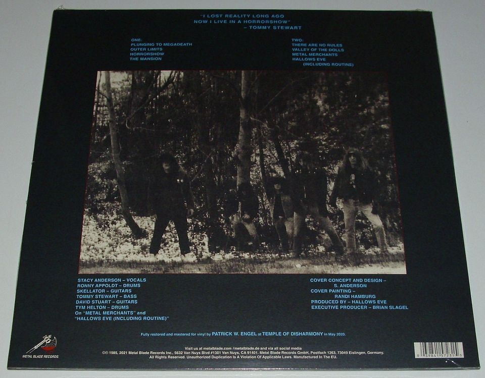 Hallows Eve – Tales Of Terror LP NEU ! 180g Poster Insert! Slayer in Röderaue