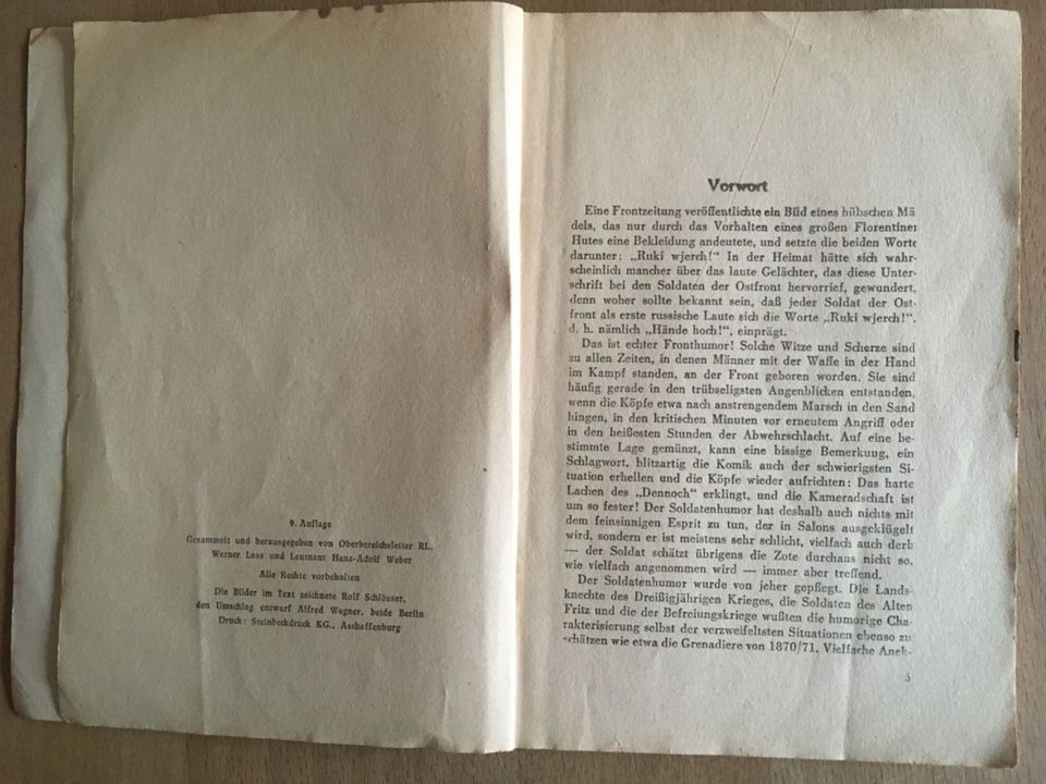 VB-Feldpost: Landser lachen, 4. Folge von 1944 in Hamburg