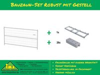 Bauzaun Set Robust Breite 3500 x Höhe 2000 mm Bauzaunfuß Transportgestell Absperrung Metallzaun Zaun Sichtschutz Mobilzaun Event Equipment Bayern - Rednitzhembach Vorschau