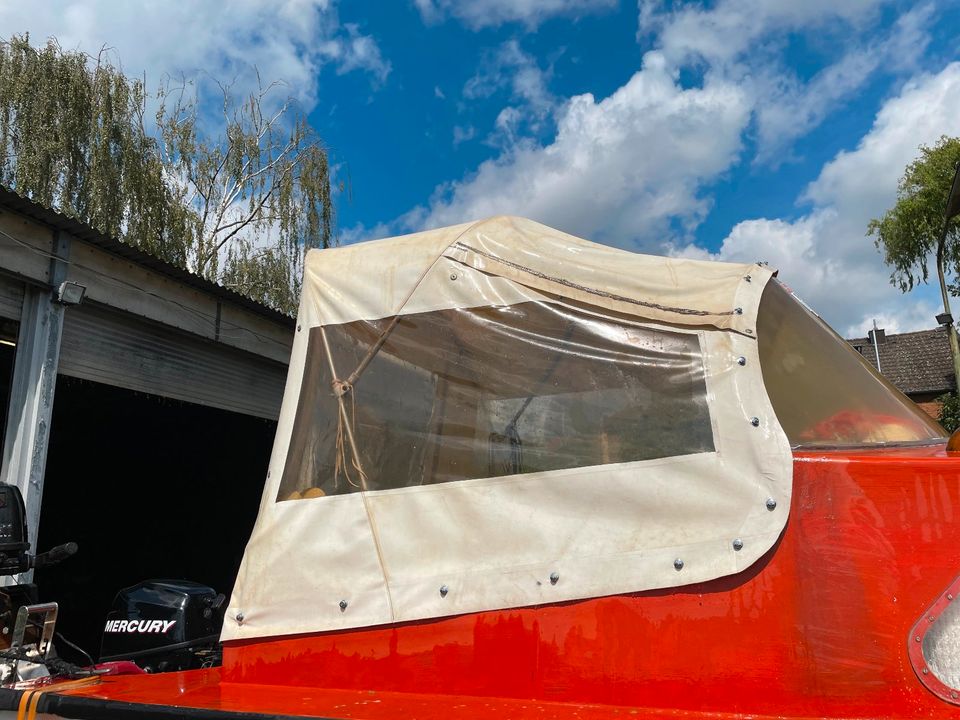 Motor Kajütboot incl. Trailer TÜV 3-2026 und Motoren, Eigenbau in Kreuzau