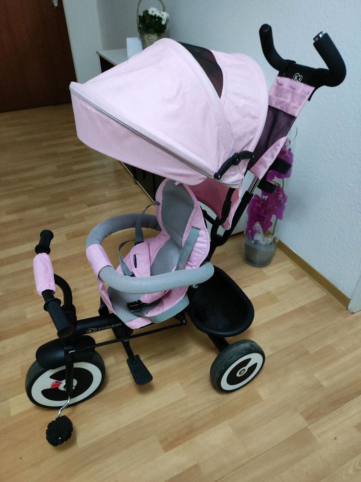 Kinderkraft Dreirad mit schubsstange in ROSA in Baden-Baden