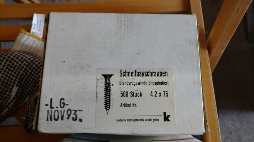 1 Karton 3,5 x 35mm o.ä.Schnellbauschrauben Kunkel Montagetechnik in Berlin