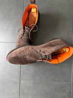 Santoni Schuhe Wildleder braun Größe 8,5 Westerwaldkreis - Quirnbach Westerwald Vorschau