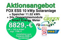 ⚠️ Aktionsangebot ☝️ FOX ESS Solaranlage 10 kWp + Speicher + 24 Doppelglas Module + SEM / Photovoltaik Solar Solaranlage PV Hessen - Waldems Vorschau