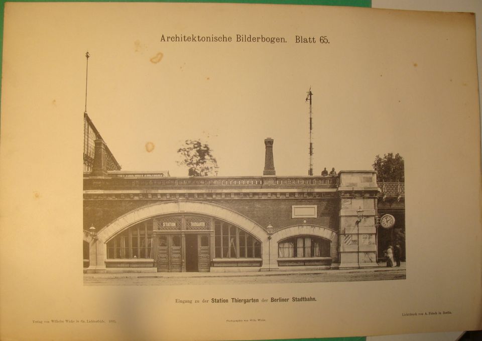 Original Lichtdrucke um 1885 Berlin-Zentrum Tiergarten Grunewald in Bahretal