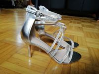 High Heels, Abendschuhe, Gr. 39,  Silber mit Strasssteinen Bad Godesberg - Muffendorf Vorschau